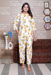Jaipuri Block Printed Night Suit Set - Design 6