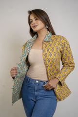 Reversible Quilted Jackets for Women | Reversible Printed Winter Jackets | XXS–7XL