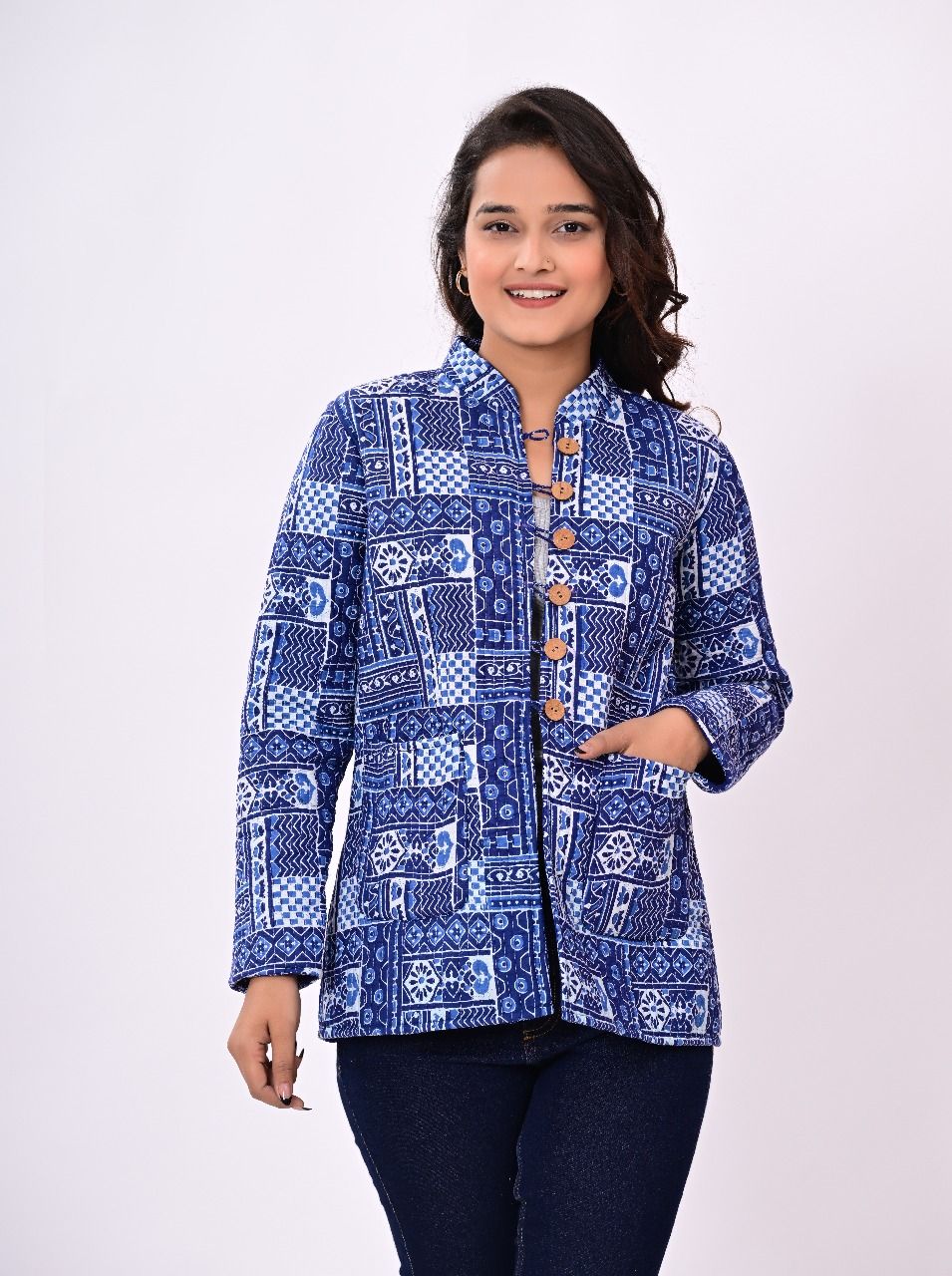 Reversible Quilted Jackets for Women | Reversible Printed Winter Jackets | XXS–7XL